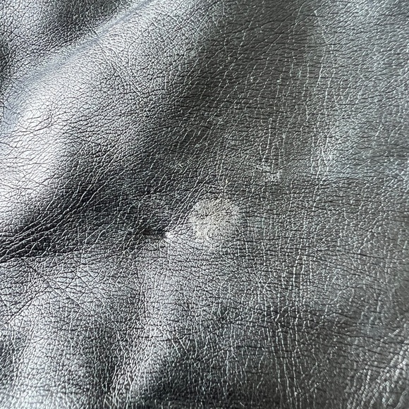 H&M Womens Black Faux Leather Party Shorts Emo Punk Goth 4 - Picture 6 of 9